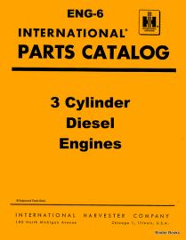 Parts Catalog for International D-179 3 Cylinder Diesel Engine