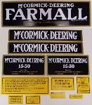 Shop Early McCormick Deering Wheel Tractor to 1939 Restoration Decal Sets Now