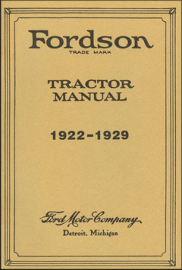 Instruction Book for 1922-1929 Fordson Tractors