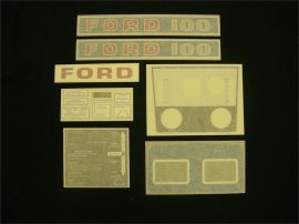 Ford 100 Blue Hydro Restoration Decal Set - Vinyl