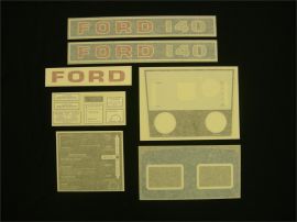 Ford 140 Blue Hydro Restoration Decal Set - Vinyl