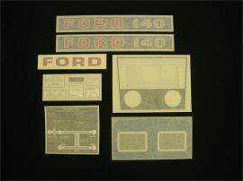 Ford 140 Blue Manual Restoration Decal Set - Vinyl