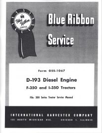 Service Manual Set for Farmall 350 Diesel Tractor