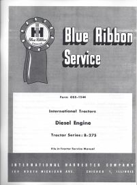 Service Manual Set for International Model B-275 Tractor