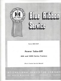 IH Blue Ribbon Service on International 404 and 2404 Power Take Off