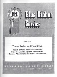 IH Blue Ribbon Service Transmission and Final Drive for International 240 & 404 Tractors