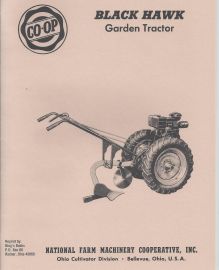 Operators Manual with Parts List for Coop Blackhawk Garden Tractor