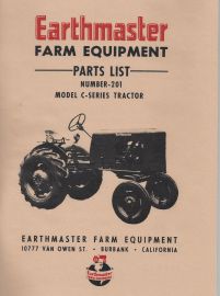 Parts List for Earthmaster Number 201 Model "C" Tractor