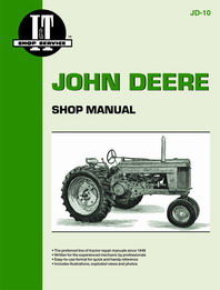 I & T Shop Service Manual for John Deere models 50, 60 & 70 Tractor