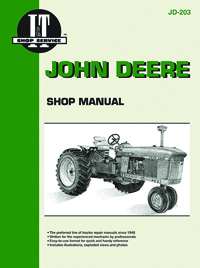 I & T Shop Service Manual for John Deere Model 3010, 3020, 4000, 4010 & More