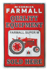 Farmall Quality Equipment Sold Here Tin Sign