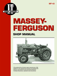 I & T Shop Service Manual for Massey Ferguson Models MF255, MF-270, MF275 & More