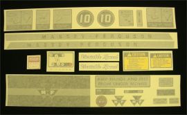 Massey Ferguson Model 10 Restoration Decal Set - Vinyl