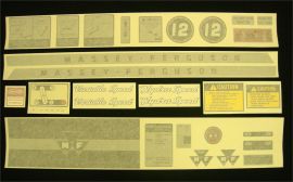 Massey Ferguson Model 12 Restoration Decal Set - Vinyl