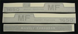 Massey Ferguson Model 1650 Restoration Decal Set - Vinyl