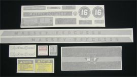 Massey Ferguson Model 16 Restoration Decal Set - Vinyl