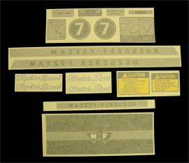 Massey Ferguson Model 7 Restoration Decal Set - Vinyl