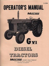 Operator's Manual for Minneapolis Moline G VI Diesel Tractors