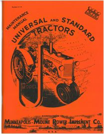 Service Manual for Minneapolis Moline "U Series" (UT) Tractors