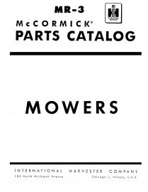 Parts Catalog for McCormick Mowers No. 100 & 120