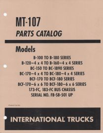 Parts Catalog for International B-100 to B-180 Models