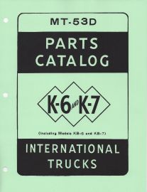 Parts Catalog for International K-6, K-7, KB-6 & KB-7 Truck