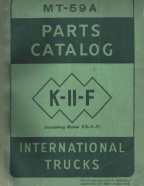 Parts Catalog for International Models K-11-F KB-11-F Truck