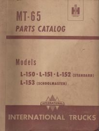 Parts Catalog for International Truck Models L-150, 151, 152 & 153 Schoolmaster