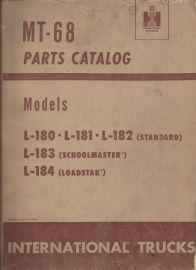 Parts Catalog for International Truck Models L-180, L-181, L-182, L-183 Schoolmaster, L-184 Loadstar