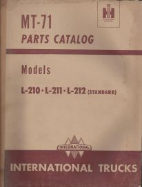 Parts Catalog for International Truck Models L-210, L-211, L-212