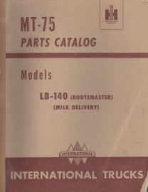Parts Catalog for International Truck Model LB-140 Routemaster Milk Delivery