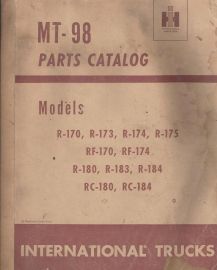Parts Catalog for International R-170, R-173, R-174, R-175, RF-170, RF-174, R-180, R-183 & More