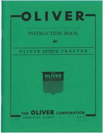 Instruction Manual for Oliver Standard and Rowcrop 80 Tractor