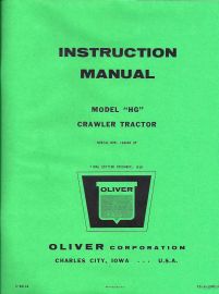 Instruction Manual for Oliver HG Crawler Tractor