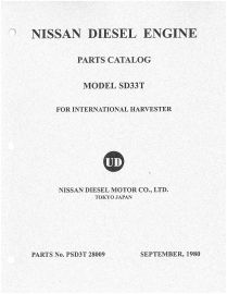 Parts Catalog for SD-33T Nissan Turbo Diesel Engine Parts Catalog