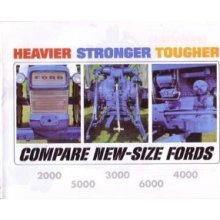 Color Sales Brochure "Heavier, Stronger, Tougher" for the Ford 2000, 3000, 4000, 5000 & 6000 Tractor