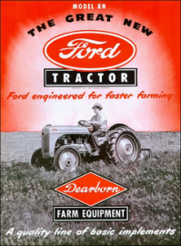 Color Sales Brochure for Ford 8N Tractor - Also a Poster!