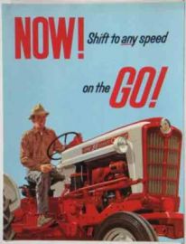 Color Sales Brochure for Ford Select-O-Speed Tractors - Folds into a Poster!