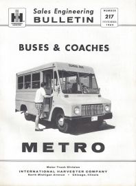Sales Engineering Bulletin #217 for Metro Buses & Coaches