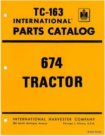 Parts Catalog for International 674 Tractor Chassis