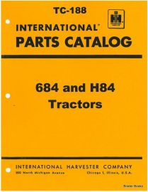 Parts Catalog for International 684 & H84 Tractors