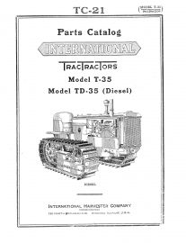 Parts Catalog for International T-35 & TD-35 TracTractor