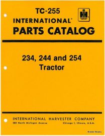 Parts Catalog for International 234, 244, 254 Tractors