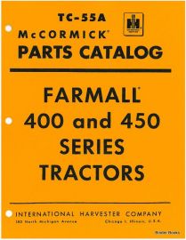 Parts Catalog for Farmall 400 & 450 Series Tractor