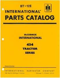 Parts Catalog for McCormick International 434 Series Tractor