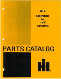 Parts Catalog for Equipment Used with Cub Tractors