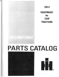 Parts Catalog for Equipment Used with International Cub 154, 184 and 185 Models