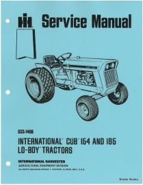 Service Manual for International Cub 154 & 185 Lo-Boy Tractor