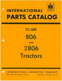 Parts Catalog for International 806 and 2806 Tractor