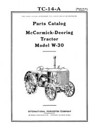 Parts Catalog for McCormick-Deering Model W-30 Tractor